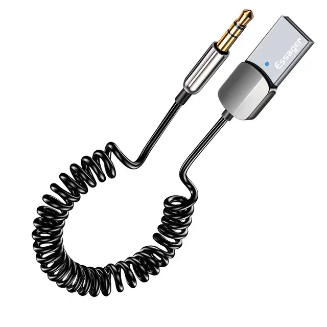 Bluetooth AUX ადაპტერი მანქანისთვის USB 3.5mm