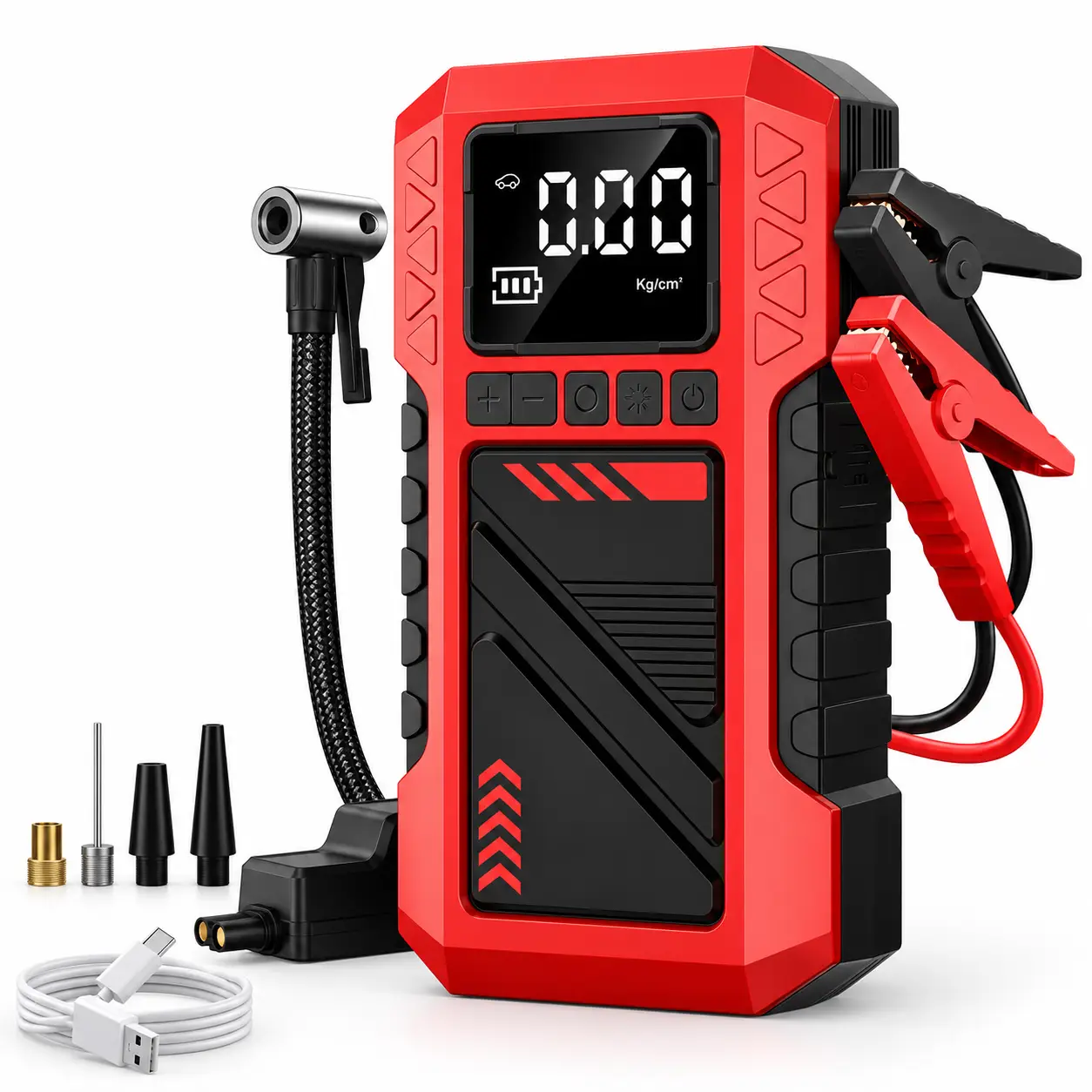მანქანის დამქოქი Jump Starter 8000A ჰაერის კომპრესორით 180PSI
