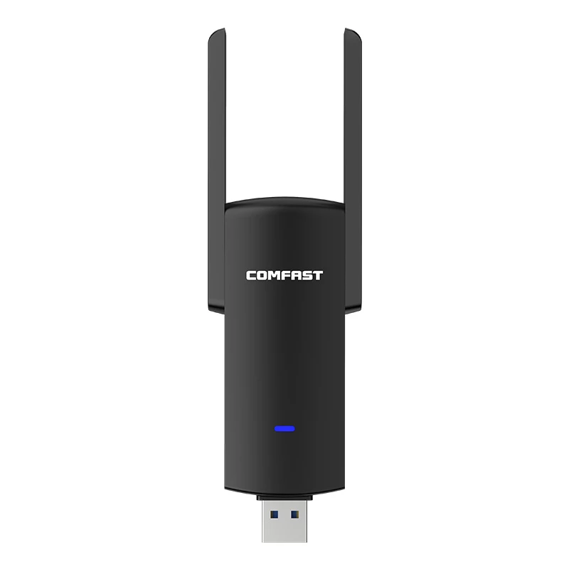 ვაიფაი მიმღები გარე ანტენით 1300 Mbps USB 3.0 ადაპტერი
